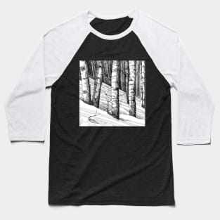 trees amidst snow Baseball T-Shirt